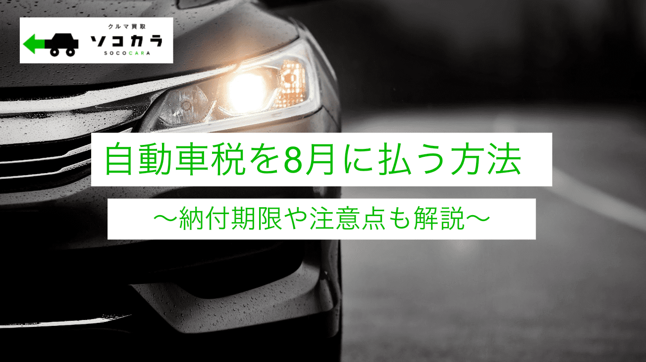 自動車税 8月