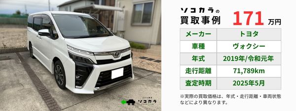 ヴォクシー　買取事例