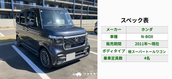 N-BOXスペック表 | 車買取のソコカラ N-BOX 買取相場